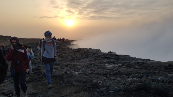 에르타알레화산의유황가스