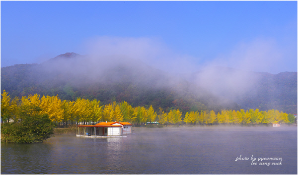 문광지의가을아침