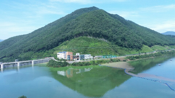 보현산댐의모습
