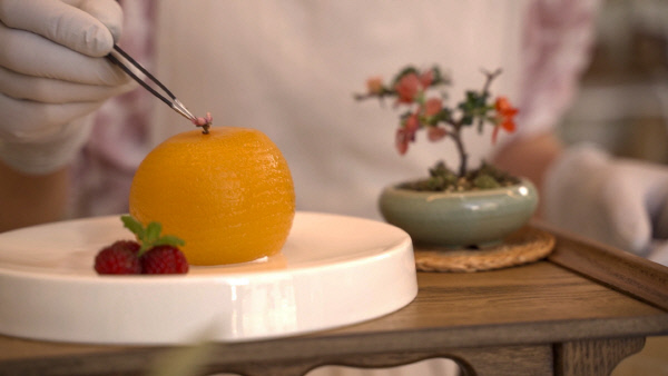 옹그릭의복숭아디저트-복그릭