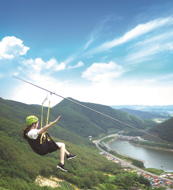 가볼만한곳-보현산댐짚라인