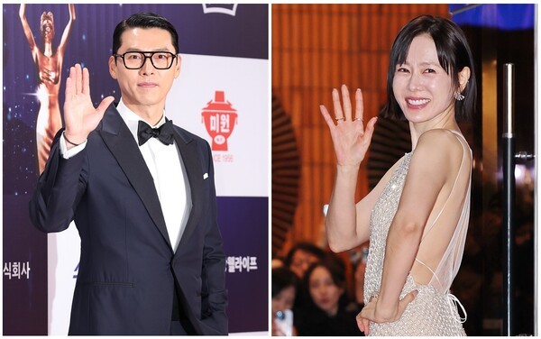 청룡영화상 남녀주연상을 동반수상한 현빈, 손예진. 연합뉴스 