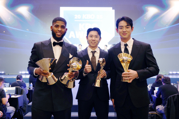 골든글러브를 노리는 삼성 라이온즈 외야수 김성윤