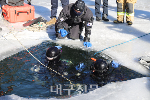 영주소방서, 동계 수난사고 대비 합동 구조훈련 - 뉴스 썸네일 이미지