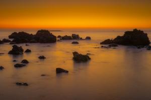 제주 보목리 여명