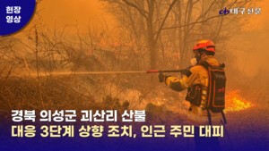 경북 의성 산불 확산…주민 230여명 의성실내체육관 등 대피