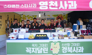 영천시, 서울서 &apos;경북사과 홍보행사&apos; 참여…사과 소비 촉진 나서